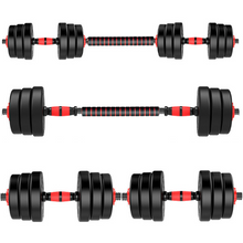 Load image into Gallery viewer, 30kg Adjustable Dumbbell and Barbell Set